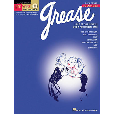 Hal Leonard Grease (Pro Vocal Men's Edition Volume 32) Pro Vocal Series Softcover with CD Composed by Various