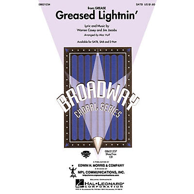 Hal Leonard Greased Lightnin' (from Grease) (2-Part and Piano) 2-Part Arranged by Mac Huff