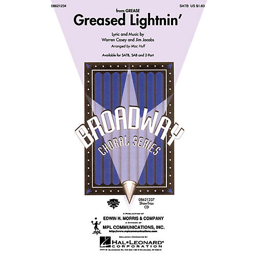 Hal Leonard Greased Lightnin' (from Grease) (2-Part and Piano) 2-Part Arranged by Mac Huff