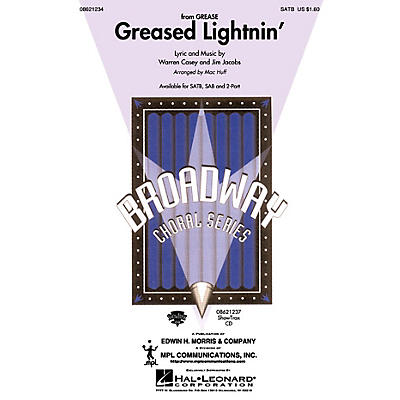 Hal Leonard Greased Lightnin' (from Grease) (SATB) SATB arranged by Mac Huff