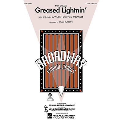 Hal Leonard Greased Lightnin' (from Grease) TTBB arranged by Roger Emerson