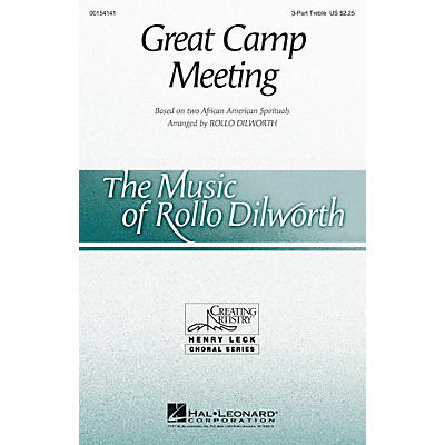 Hal Leonard Great Camp Meeting 3 Part Treble arranged by Rollo Dilworth