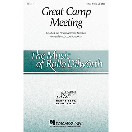 Hal Leonard Great Camp Meeting 3 Part Treble arranged by Rollo Dilworth