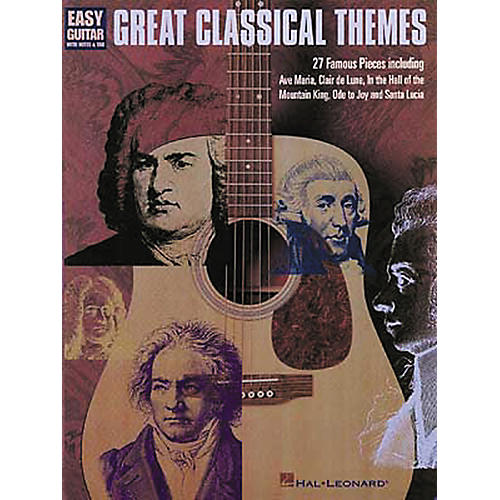 Hal Leonard Great Classical Themes for Easy Guitar Tab Book