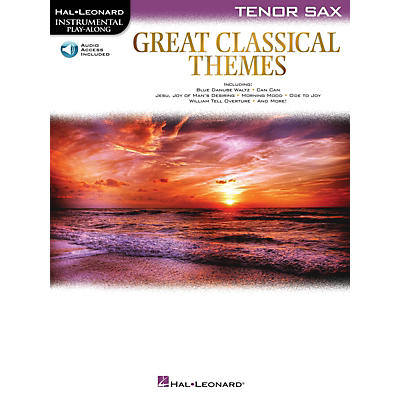 Hal Leonard Great Classical Themes for Tenor Sax Instrumental Play-Along Book/Audio Online