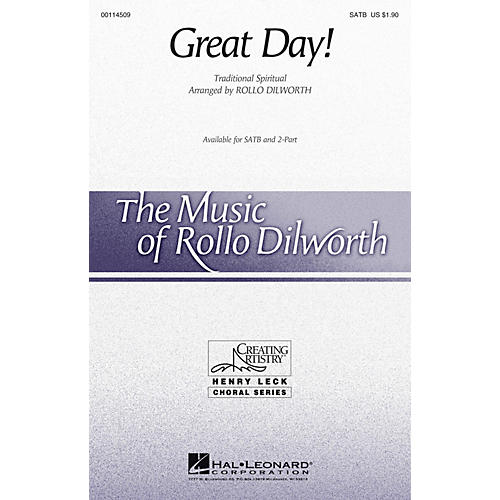 Hal Leonard Great Day! SATB arranged by Rollo Dilworth