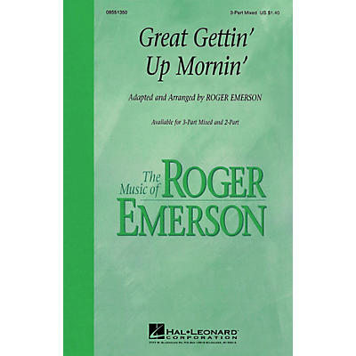 Hal Leonard Great Gettin' Up Mornin' 3-Part Mixed arranged by Roger Emerson