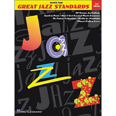 Hal Leonard Great Jazz Standards for Big Note Piano 2nd Edition