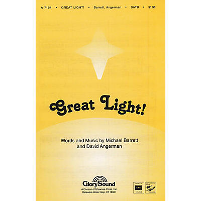 Shawnee Press Great Light! SATB WITH FLUTE (OR C-INST) composed by David Angerman