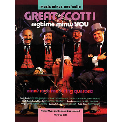 Music Minus One Great Scott! Ragtime Minus You (Music Minus One Cello) Music Minus One Series Softcover with CD