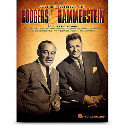 Hal Leonard Great Songs Of Rodgers & Hammerstein - Big-Note Piano