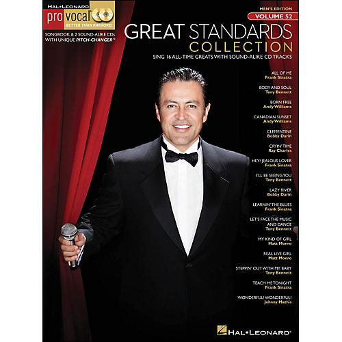 Great Standards Collection - Pro Vocal Songbook & 2 CD's for Male Singers Volume 52