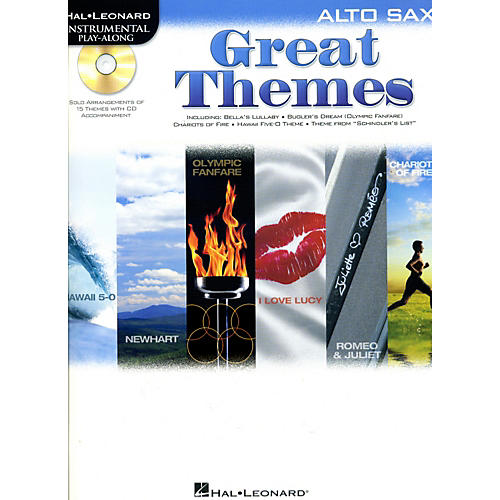 Hal Leonard Great Themes - Instrumental Play-Along Book/CD Alto Sax