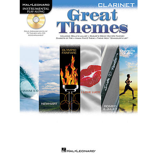 Hal Leonard Great Themes - Instrumental Play-Along Book/CD Clarinet