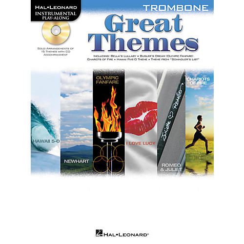 Hal Leonard Great Themes - Instrumental Play-Along Book/CD Trombone