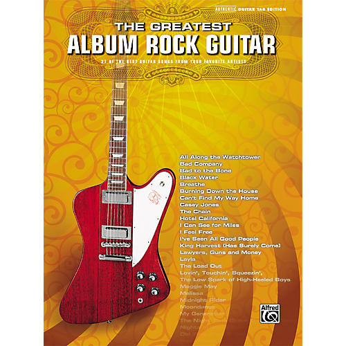 Greatest Album Rock Guitar Tab Book