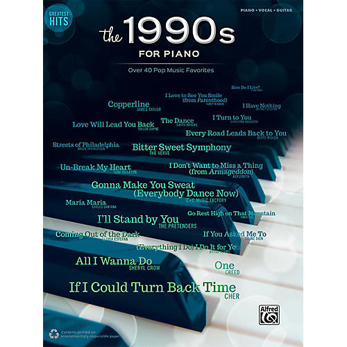 Greatest Hits: The 1990s for Piano - Piano/Vocal/Guitar Songbook