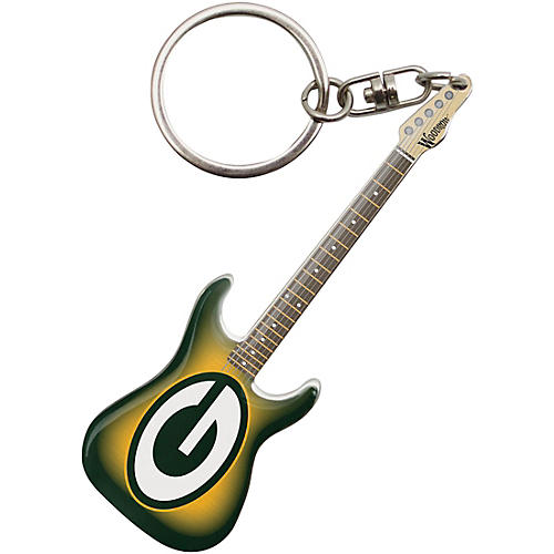 Green Bay Packers Electric Guitar Keychain