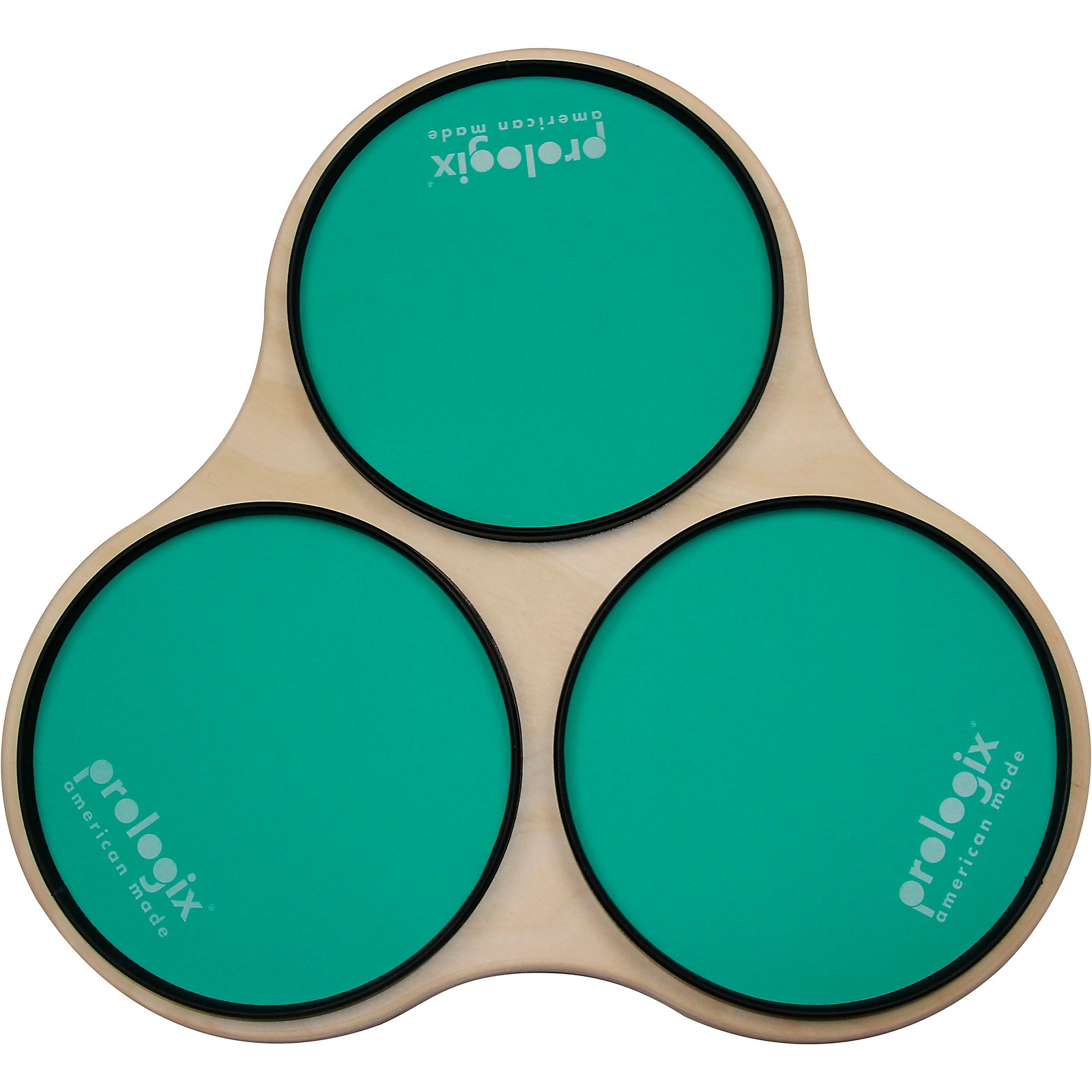 ProLogix Percussion Green Logix Sectional Practice Pad with Rims Musician's Friend