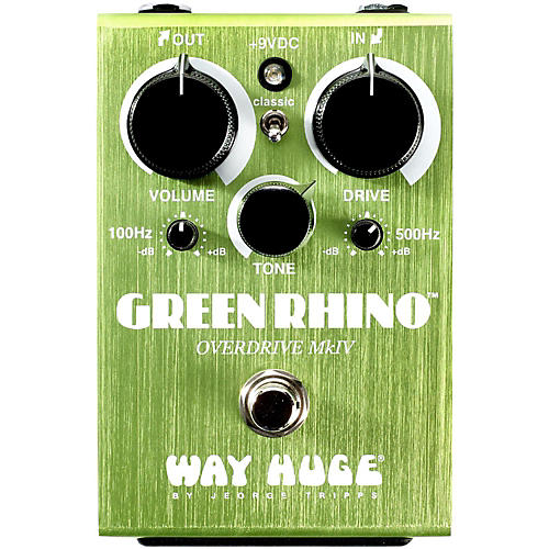 Way Huge Electronics Green Rhino Mini MK4 Overdrive Guitar Effects Pedal Condition 1 - Mint