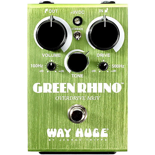Way Huge Electronics Green Rhino Mini MK4 Overdrive Guitar Effects Pedal
