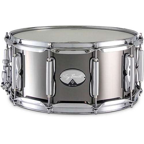 Dixon Gregg Bissonette Signature Steel Snare Drum 14 x 6.5 in. Black Nickel