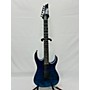 Used Ibanez Grg120qasp Solid Body Electric Guitar blue gradation