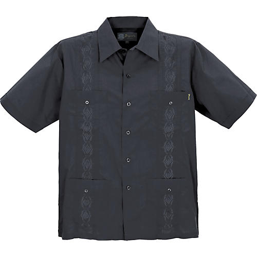 Guayabera Men's Shirt - Black