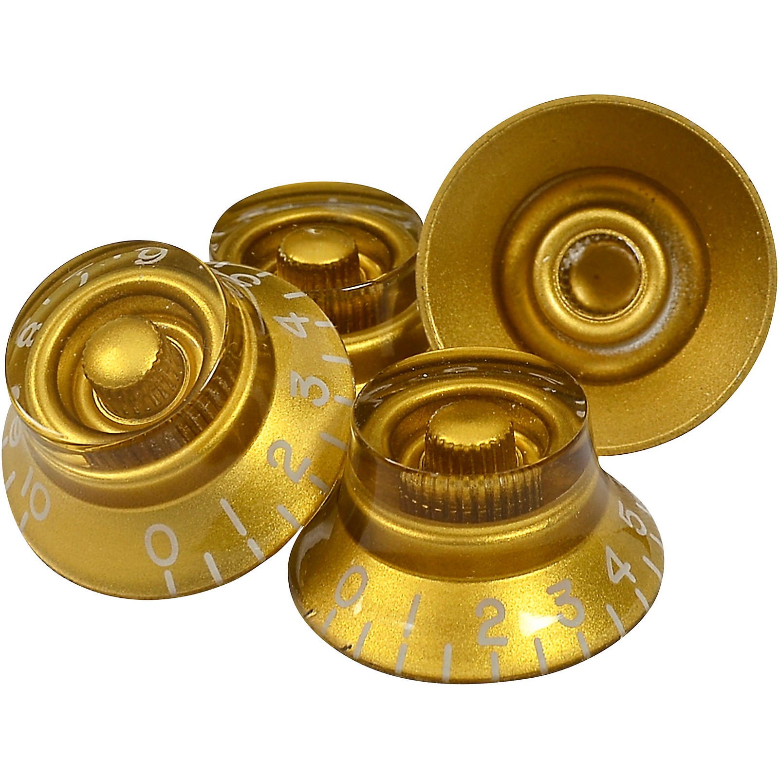 Mojotone Guitar & Bass Top Hat Knobs Gold Musician's Friend