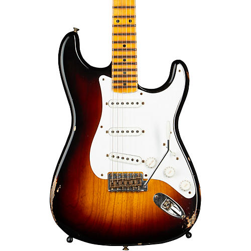 Fender Custom Shop Guitar Center Limited Edition 70th Anniversary 1954 Stratocaster Relic Electric Guitar Wide Fade 2-Color Sunburst