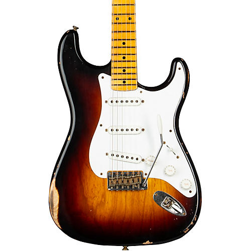 Fender Custom Shop Guitar Center Limited Edition 70th Anniversary 1954 Stratocaster Relic Electric Guitar Wide Fade 2-Color Sunburst