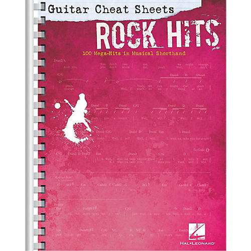 Guitar Cheat Sheets - Rock Hits 100 Mega-Hits in Musical Shorthand