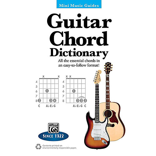 Alfred Guitar Chord Dictionary Mini Music Guides Book