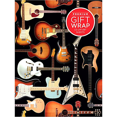 Hal Leonard Guitar Collage Wrapping Paper