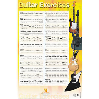 Hal Leonard Guitar Exercises Poster 22" x 34"