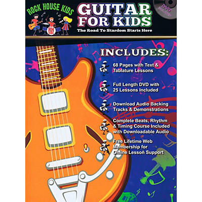 Rock House Guitar For Kids - The Road to Stardom Starts Here Book/DVD/Online Audio