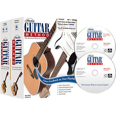 eMedia Guitar Method Deluxe (Beginner & Intermediate - 2 volume set)