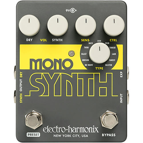 Electro-Harmonix Guitar Mono Synth Effects Pedal