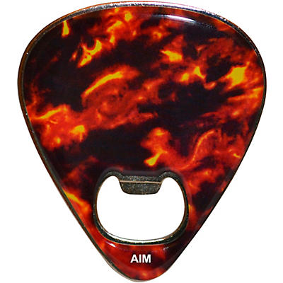 AIM Guitar Pick Tortoise Shell Magnetic Bottle Opener