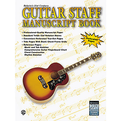 Alfred Guitar Staff Paper Book