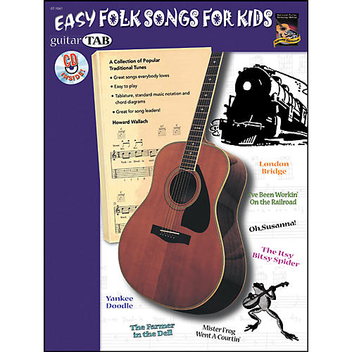 Guitar Tab: Easy Folk for Kids Book/CD
