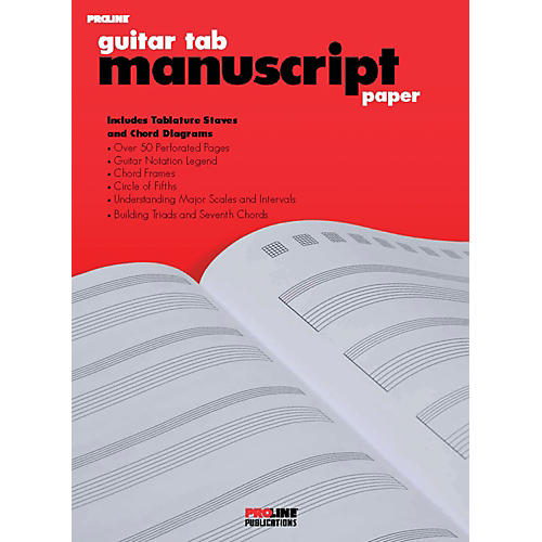 Proline Guitar Tab Manuscript Paper