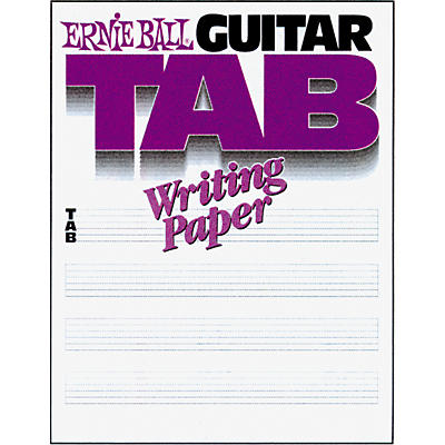 Ernie Ball Guitar Tab Writing Paper