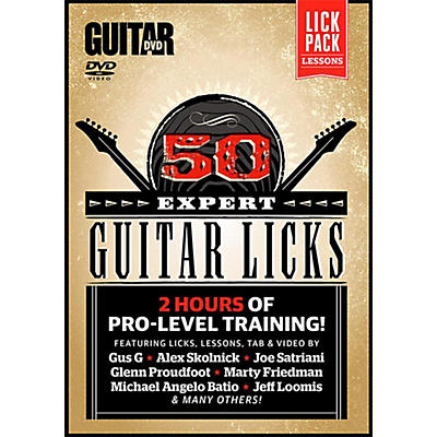 Alfred Guitar World 50 Expert Guitar Licks DVD