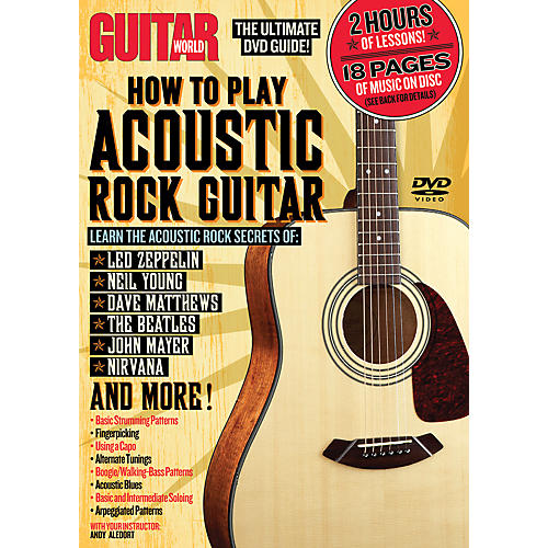 Alfred Guitar World How To Play Acoustic Rock Guitar (DVD)