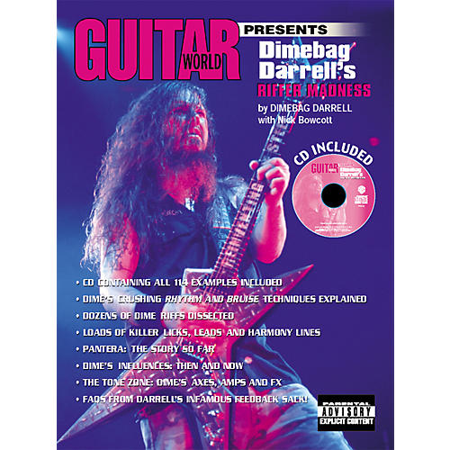 Guitar World Presents Dimebag Darrell's Riffer Madness Book with CD