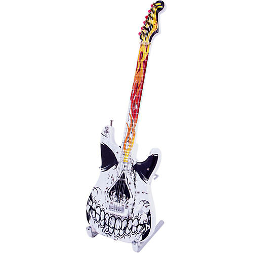 GuitarMania Flaming Skull Figurine