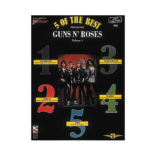 Guns N' Roses - 5 of the Best for Guitar Volume 1 Book