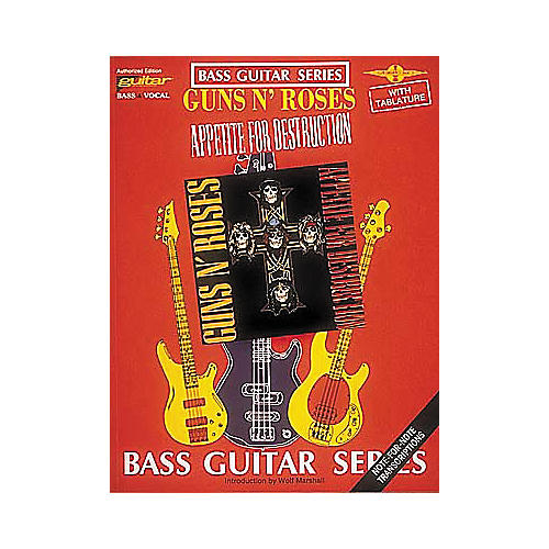 Cherry Lane Guns N' Roses Appetite for Destruction Bass Guitar Tab Songbook