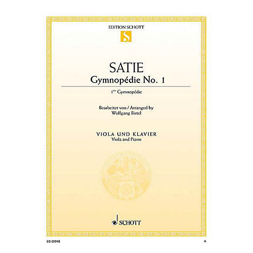 Schott Gymnopédie No. 1 (Viola and Piano) String Series Softcover